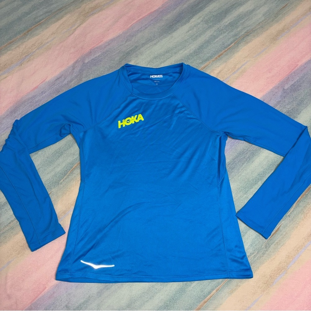 Hoka Performance Long Sleeve top blue size S